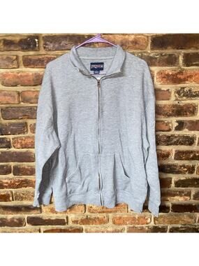 JanSport Gray Full Zip-Up Sweatshirt Men's Size XL